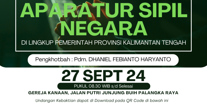 UNDANGAN KEBAKTIAN ASN PEMPROV KALTENG SEPTEMBER 2024